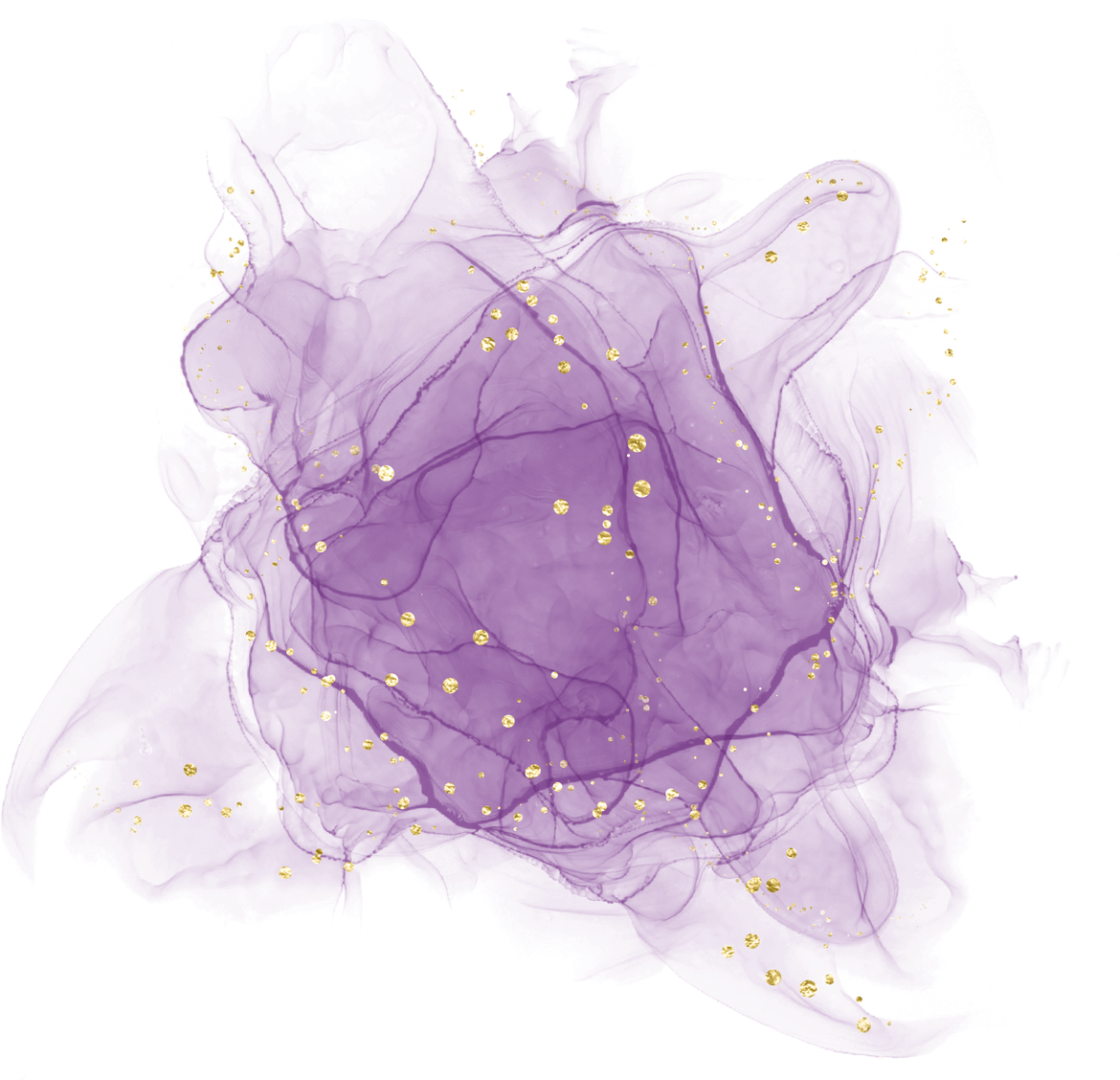 Purple Watercolor Splatter